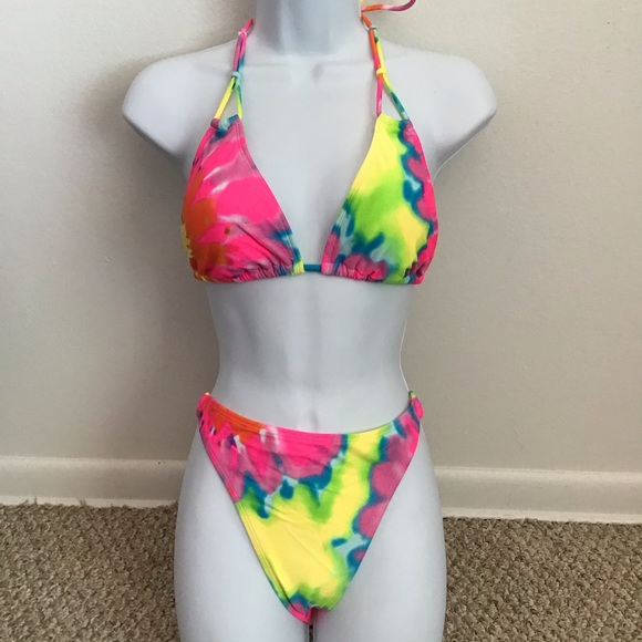 OP Other - VINTAGE 80’/90’s OP TIE DYE BIKINI, 11/13 LG NWOT